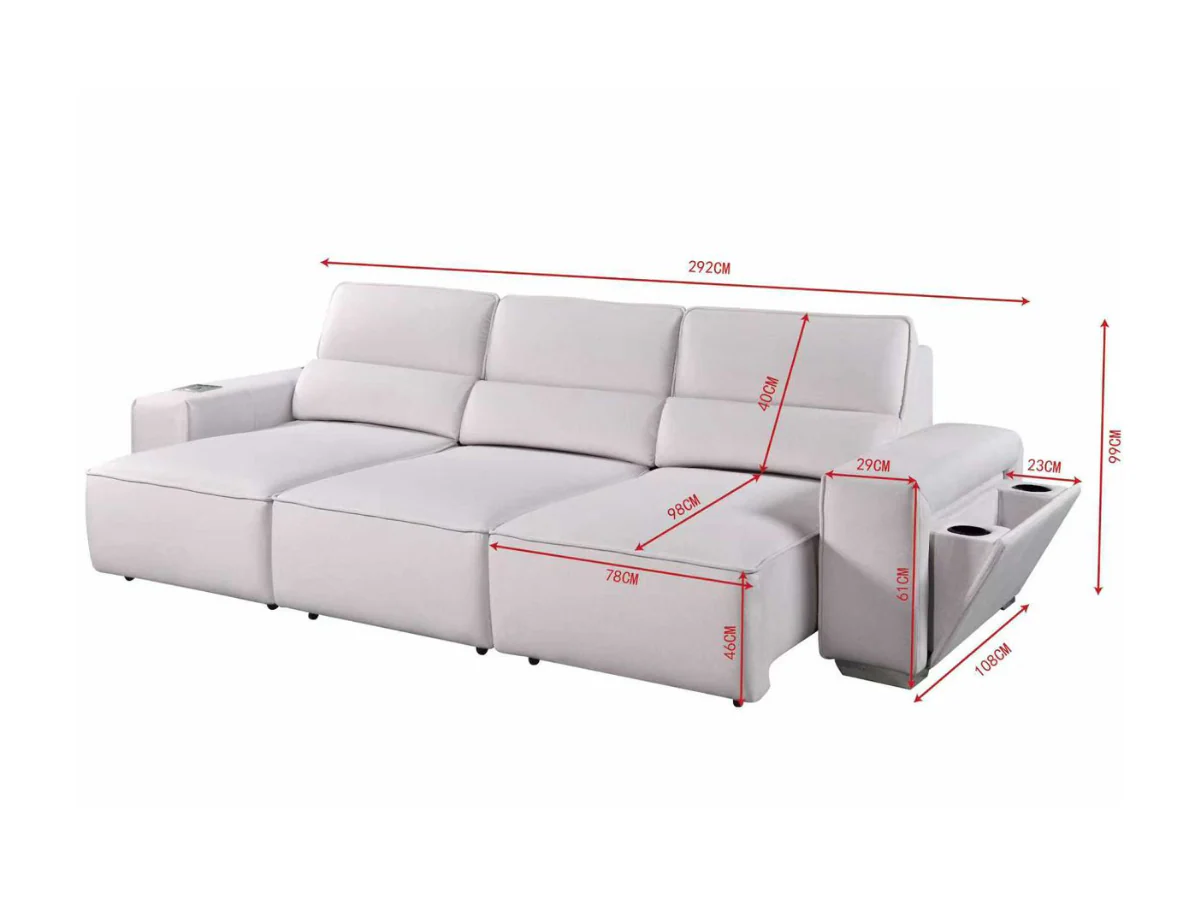 Alpine Electric Sofa Bed Soft Chenille - Image 7