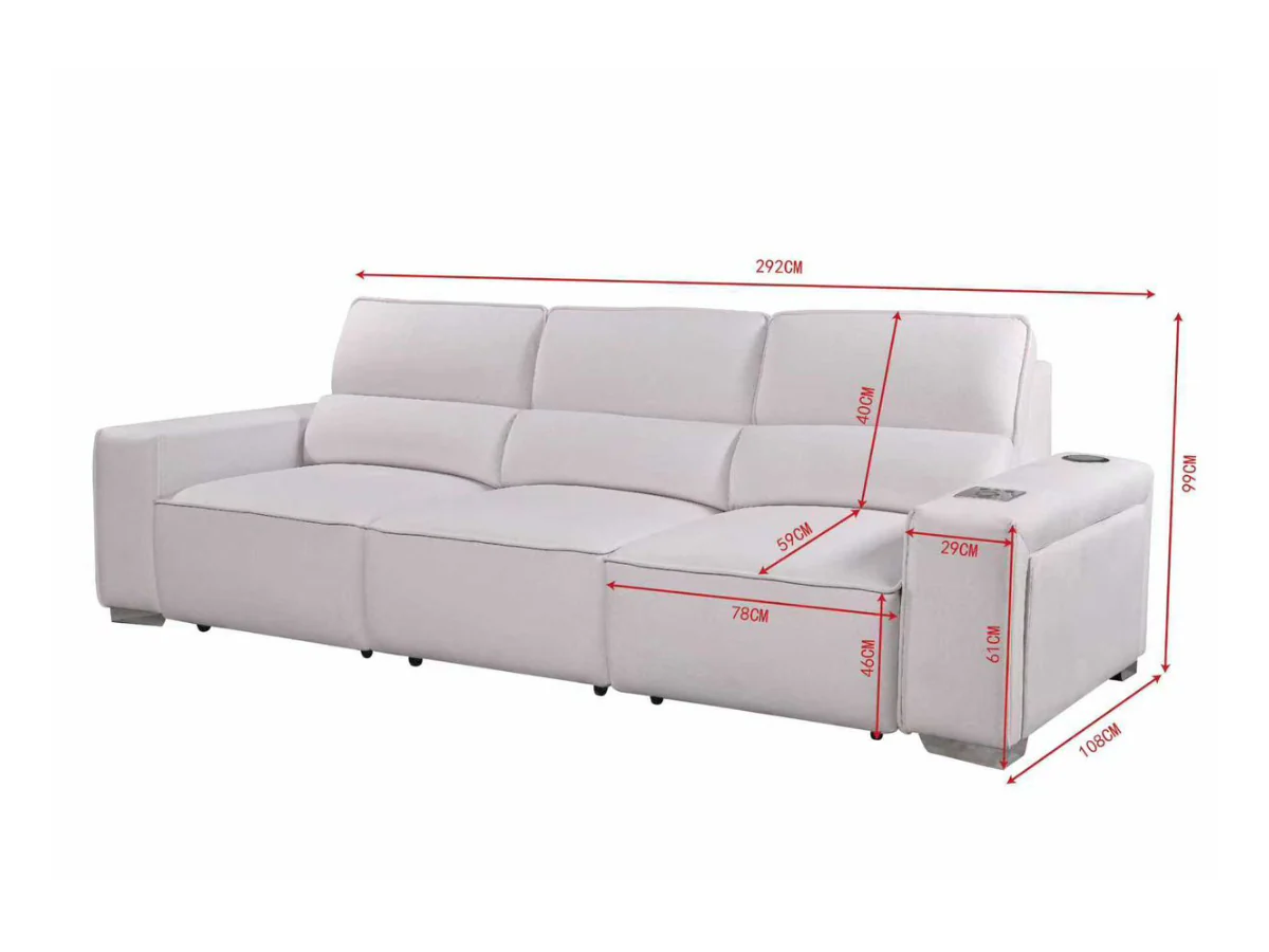 Alpine Electric Sofa Bed Soft Chenille - Image 8