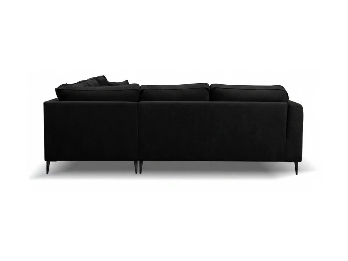 Ascot Black Corner Sofa Boston Fabric - Image 2
