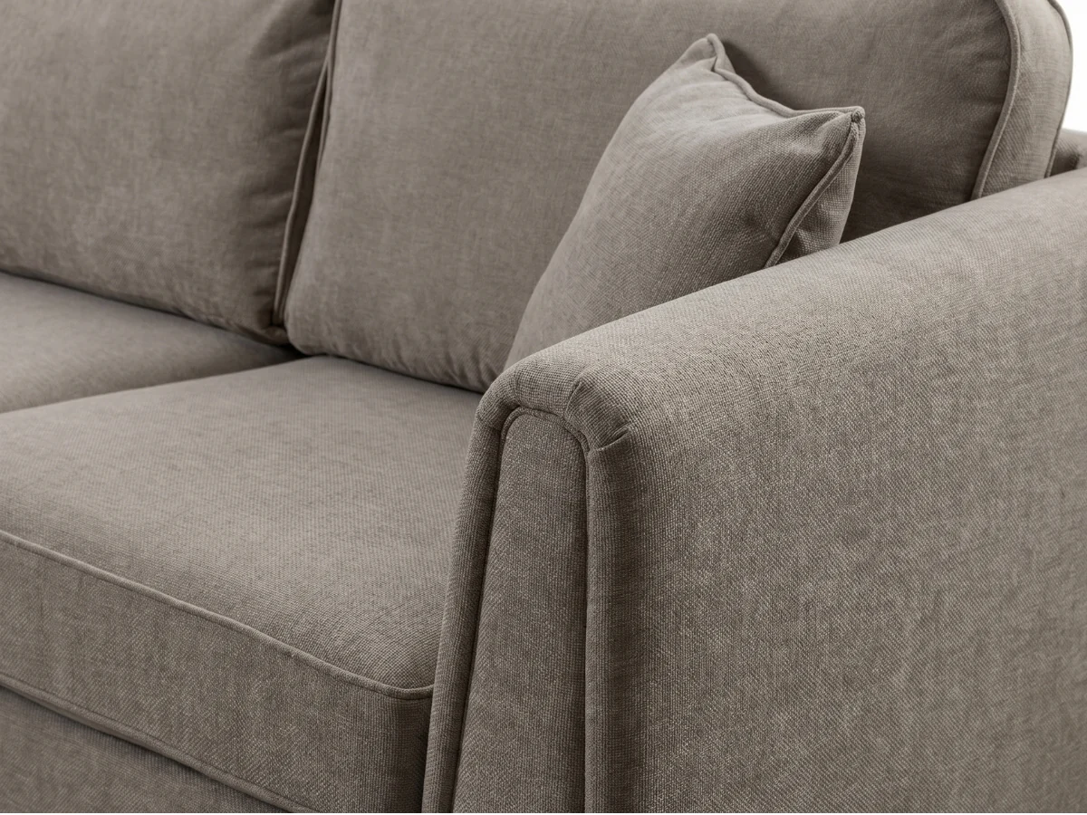 Ascot Chocolate Corner Sofa Boston Fabric - Image 3