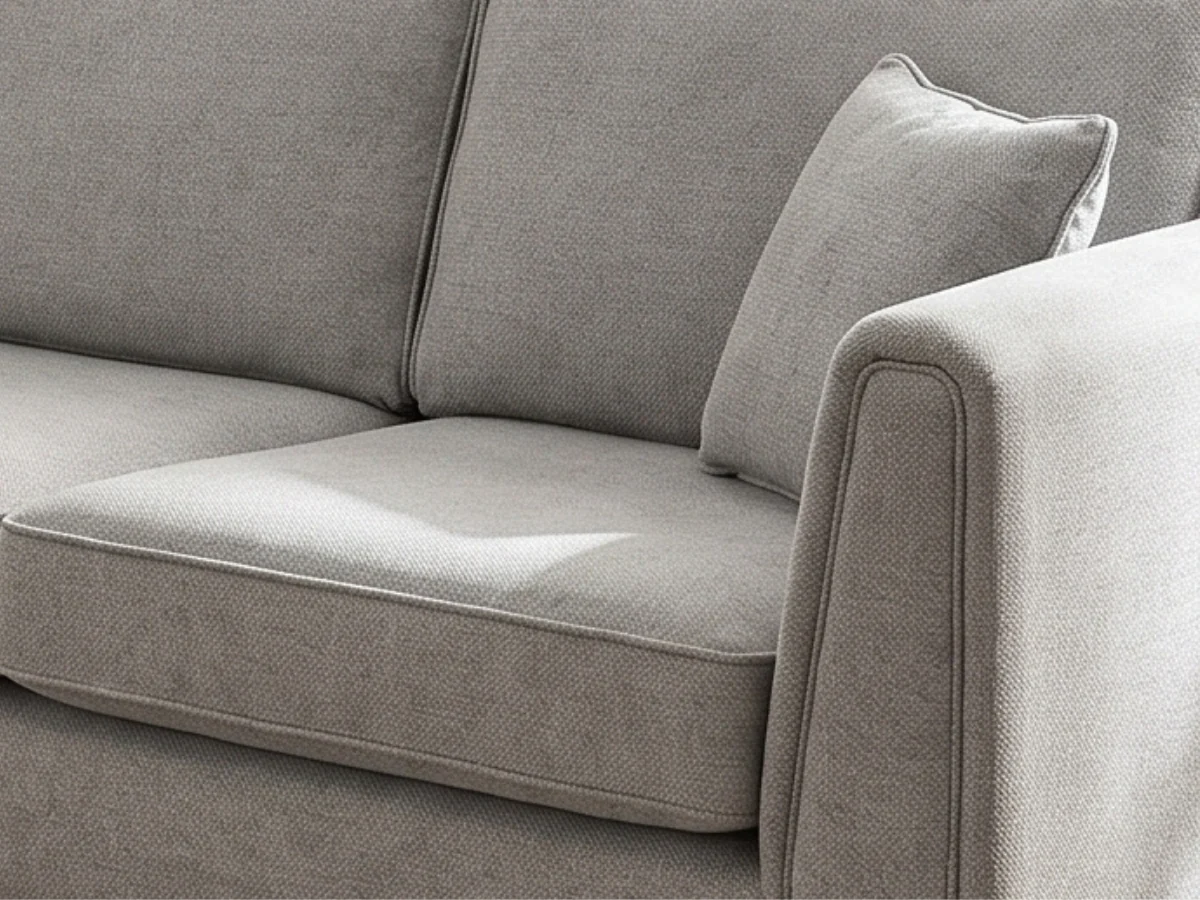 Ascot Light Grey Corner Sofa Boston Fabric - Image 3