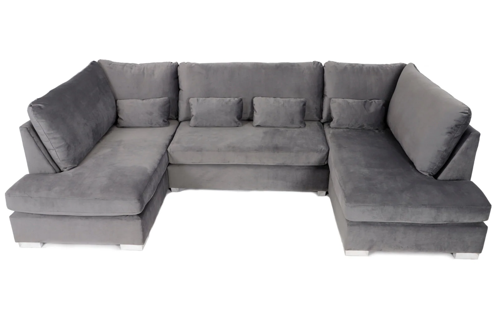 Belgravia U Shaped Sofa Plush Velvet - Image 7