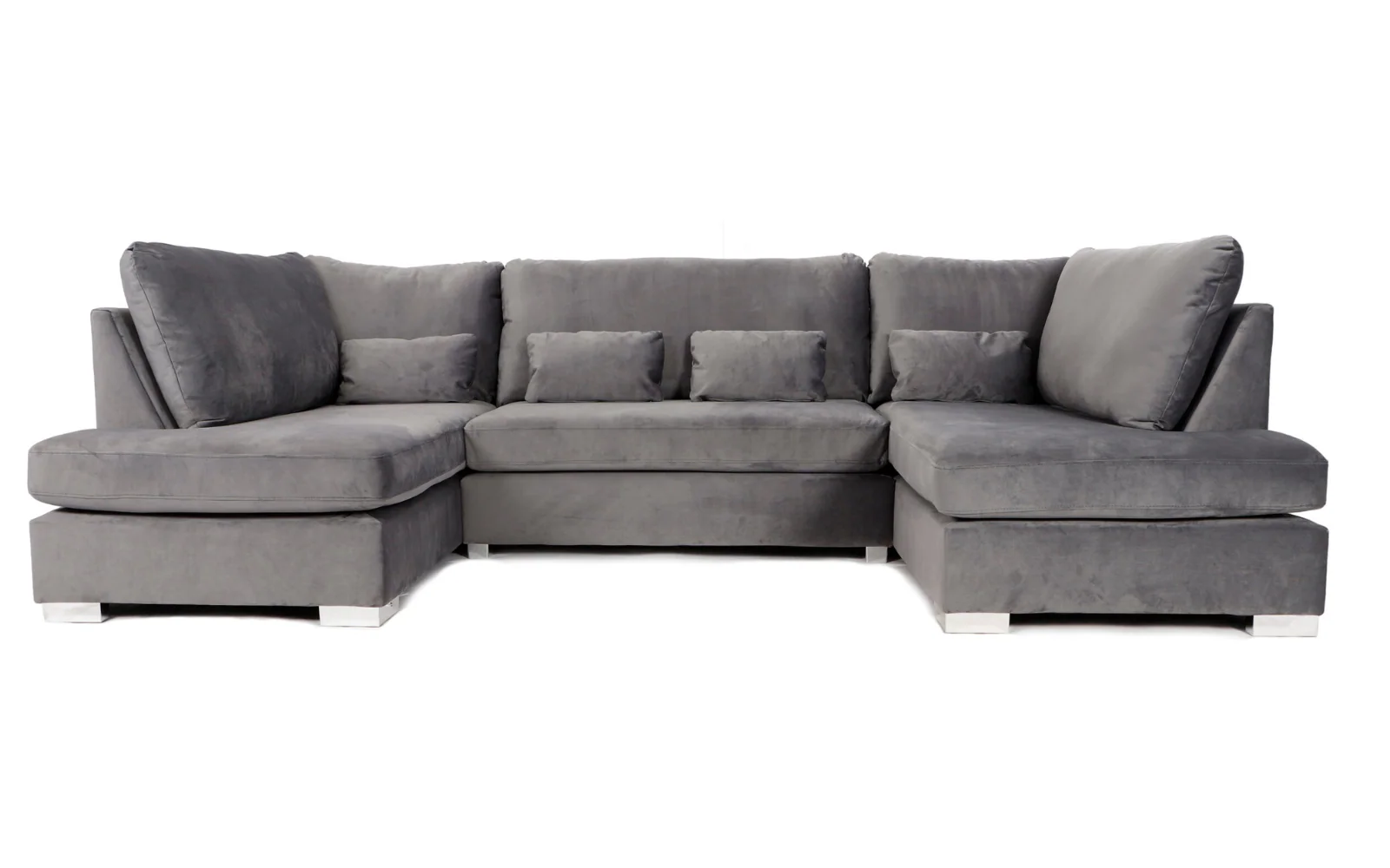 Belgravia U Shaped Sofa Plush Velvet - Image 8