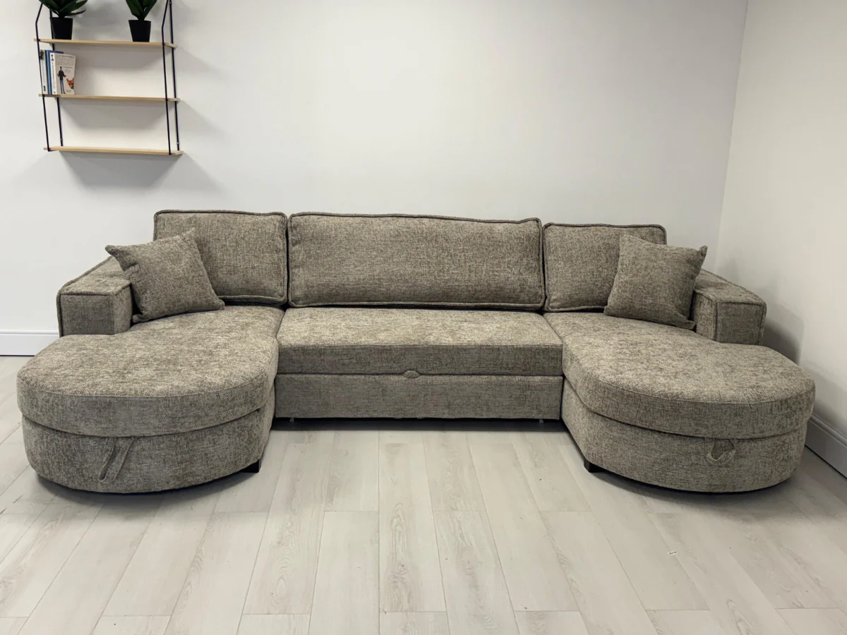 Belrosa Enzo U Shaped Sofa Bed with Storage - Image 4
