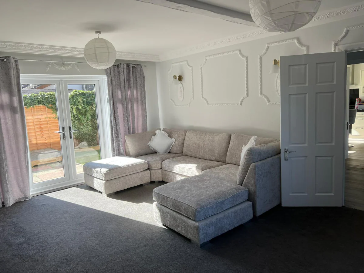 Brixton U Shaped Sofa Silver - Image 3