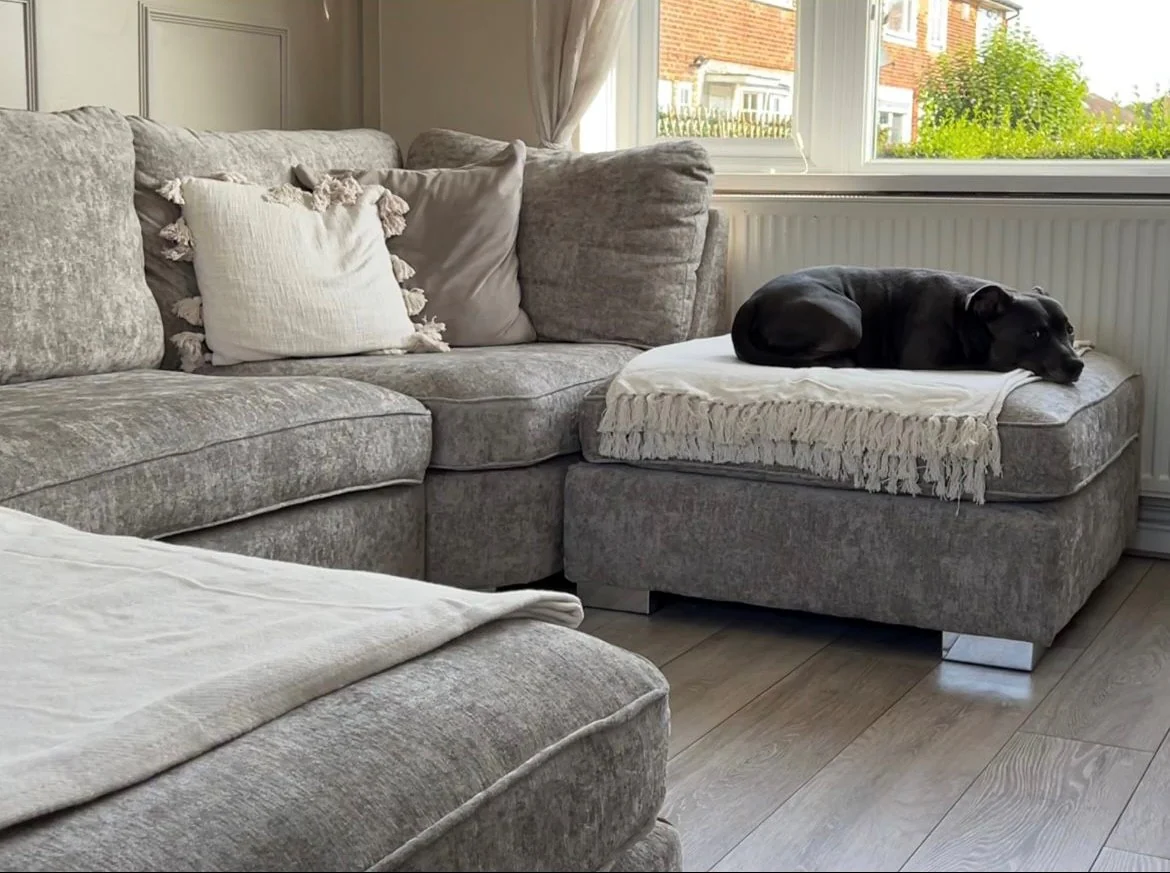 Brixton U Shaped Sofa Silver - Image 4