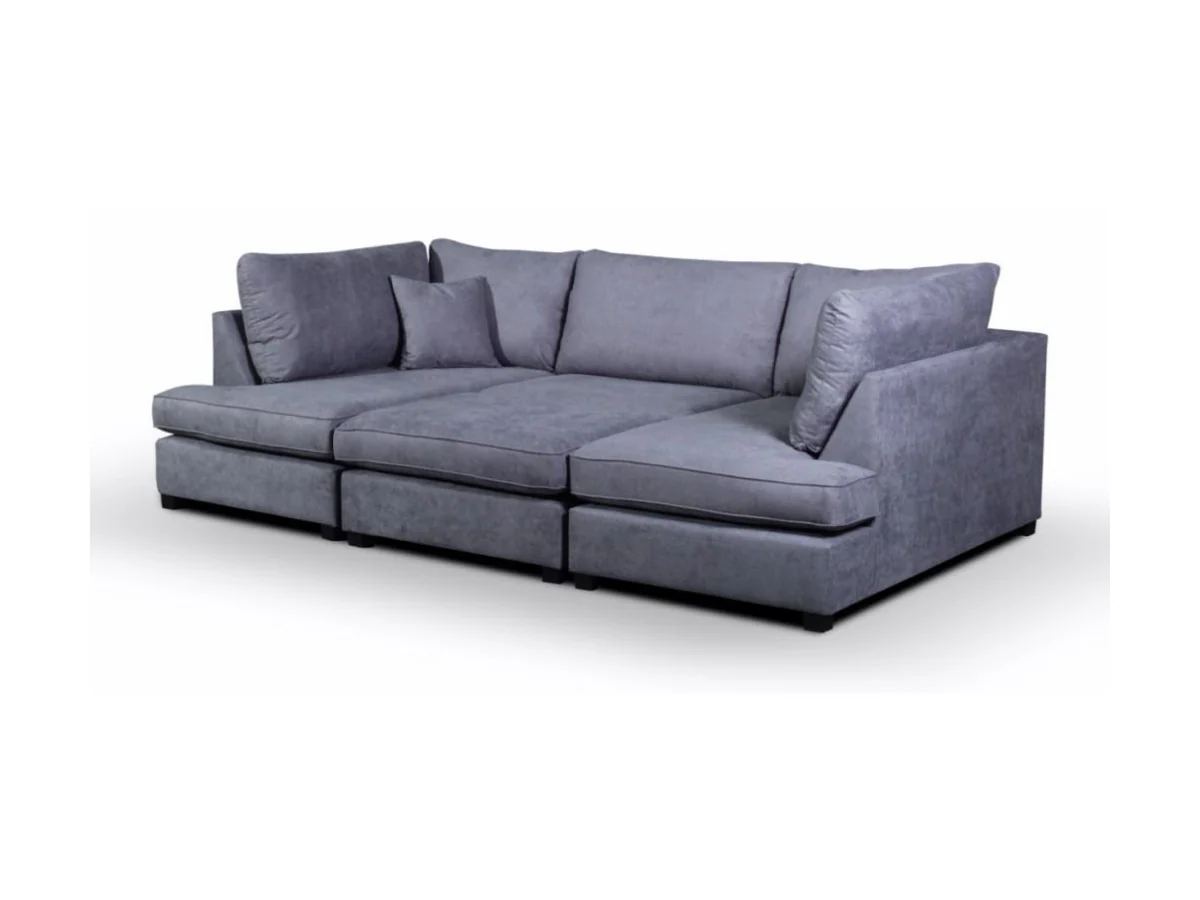 Carnaby Small U Shaped Sofa with Footstool