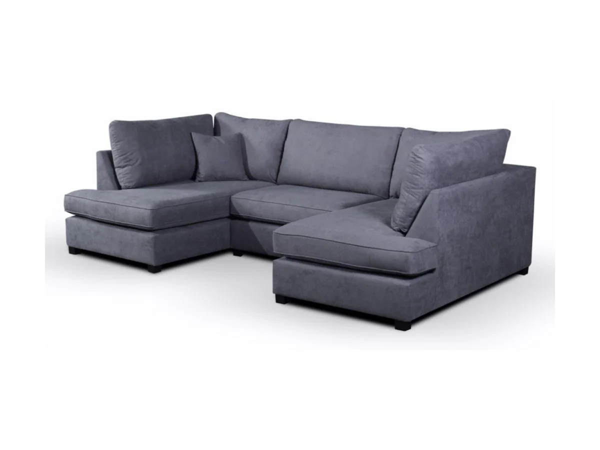 Carnaby Small U Shaped Sofa with Footstool - Image 2