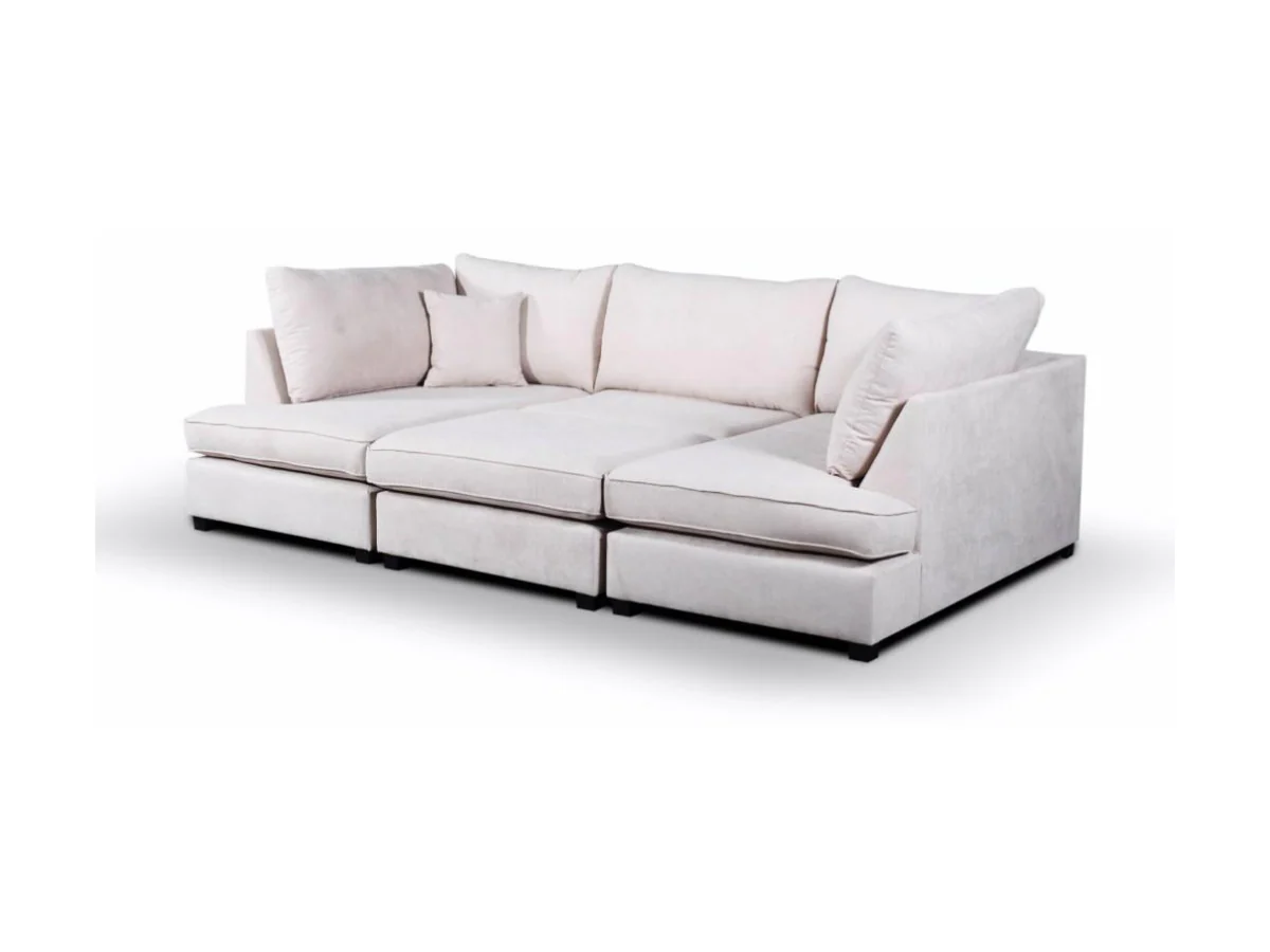 Carnaby Small U Shaped Sofa with Footstool - Image 3