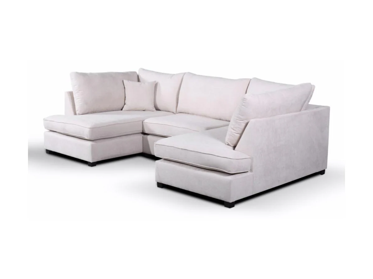 Carnaby Small U Shaped Sofa with Footstool - Image 4