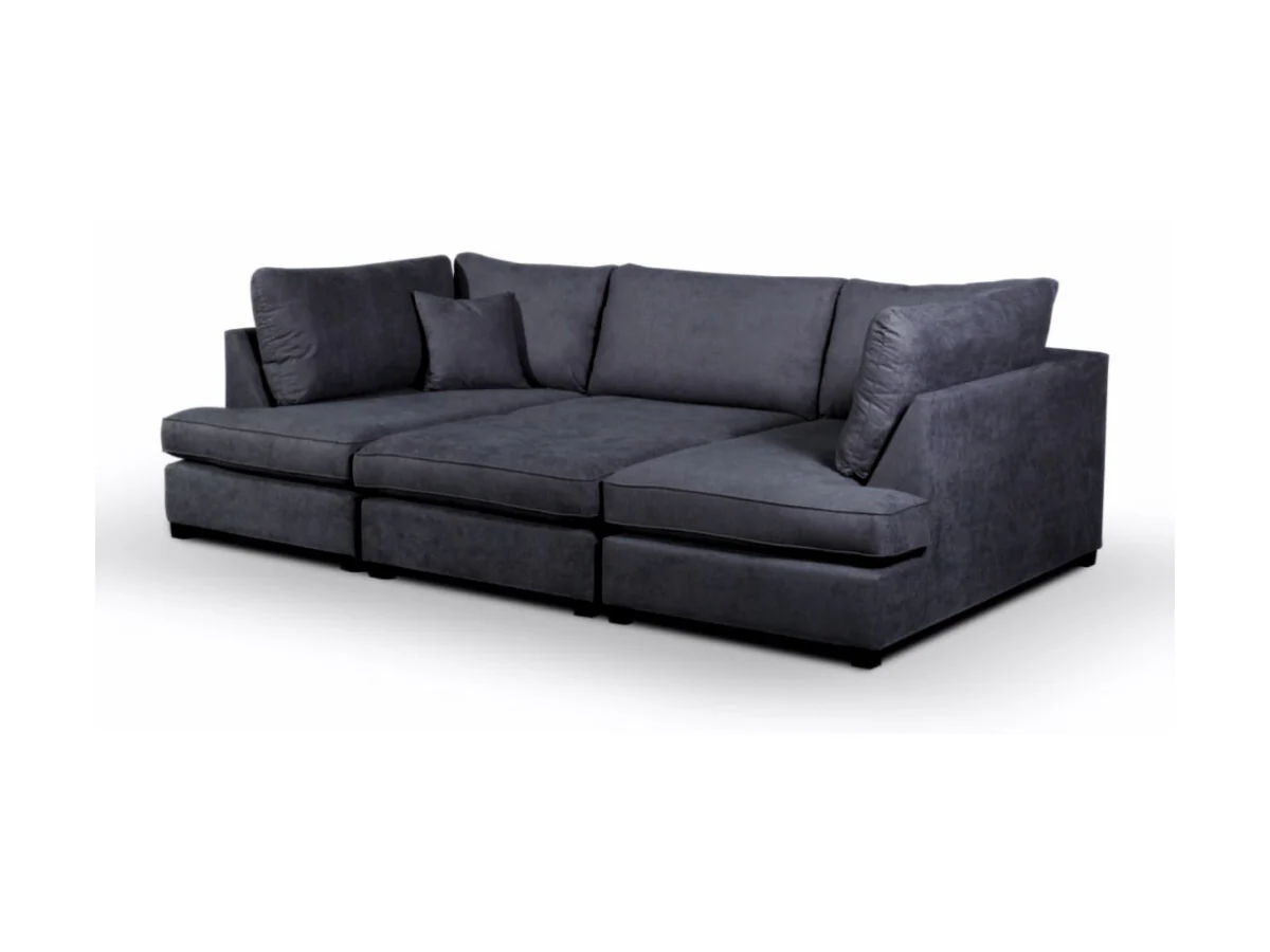 Carnaby Small U Shaped Sofa with Footstool - Image 5