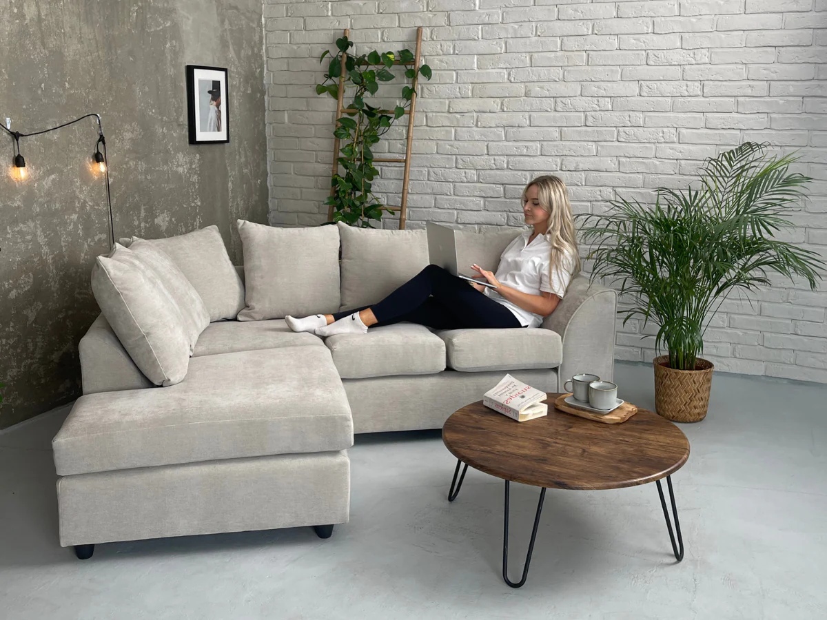 Chelsea Cream Left Corner Sofa - Image 4