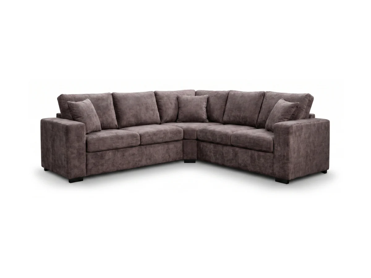Chestnut Coco Corner Sofa Enzo Fabric