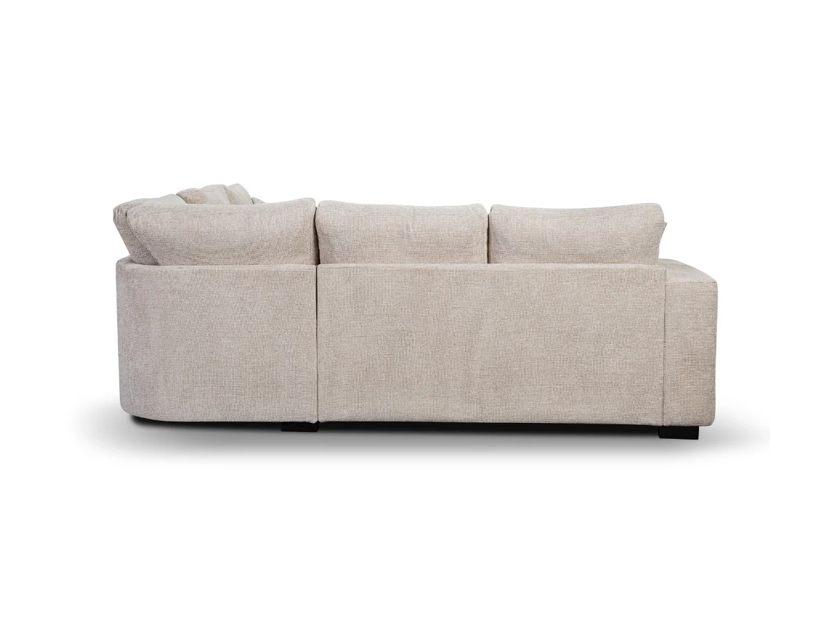 Chestnut Corner Sofa Bed Cream Fabric - Image 3