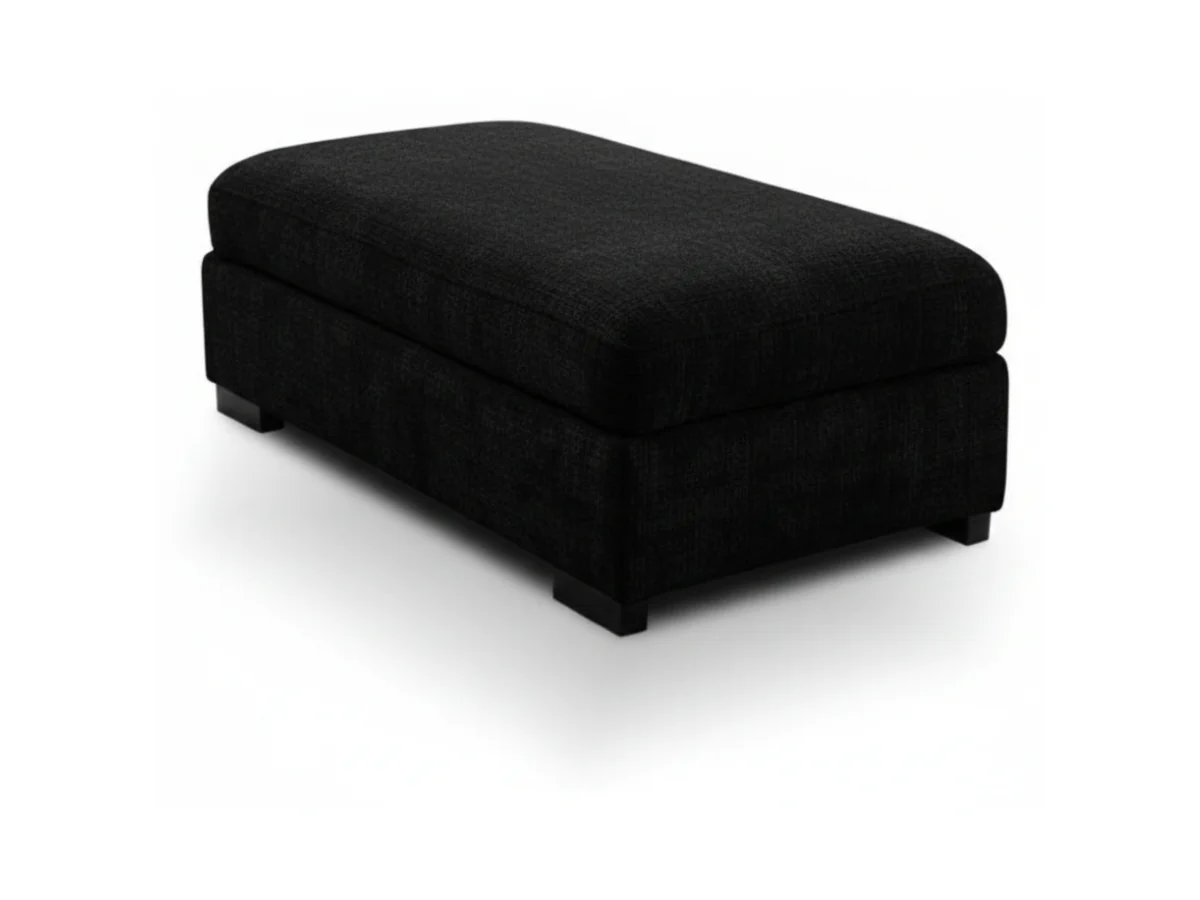 Chestnut Storage Footstool Enzo Fabric - Image 3