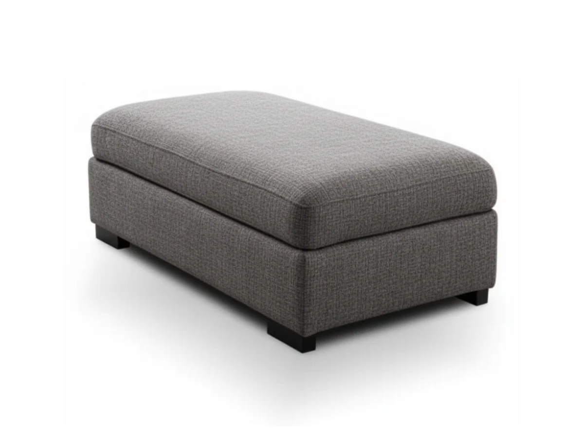 Chestnut Storage Footstool Enzo Fabric - Image 4