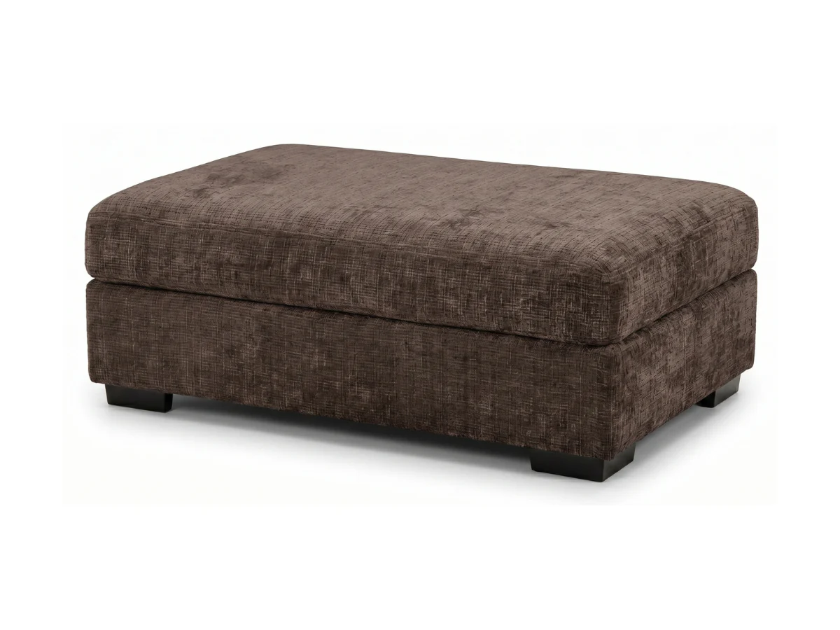 Chestnut U Shaped Sofa with Storage Footstool - Image 9