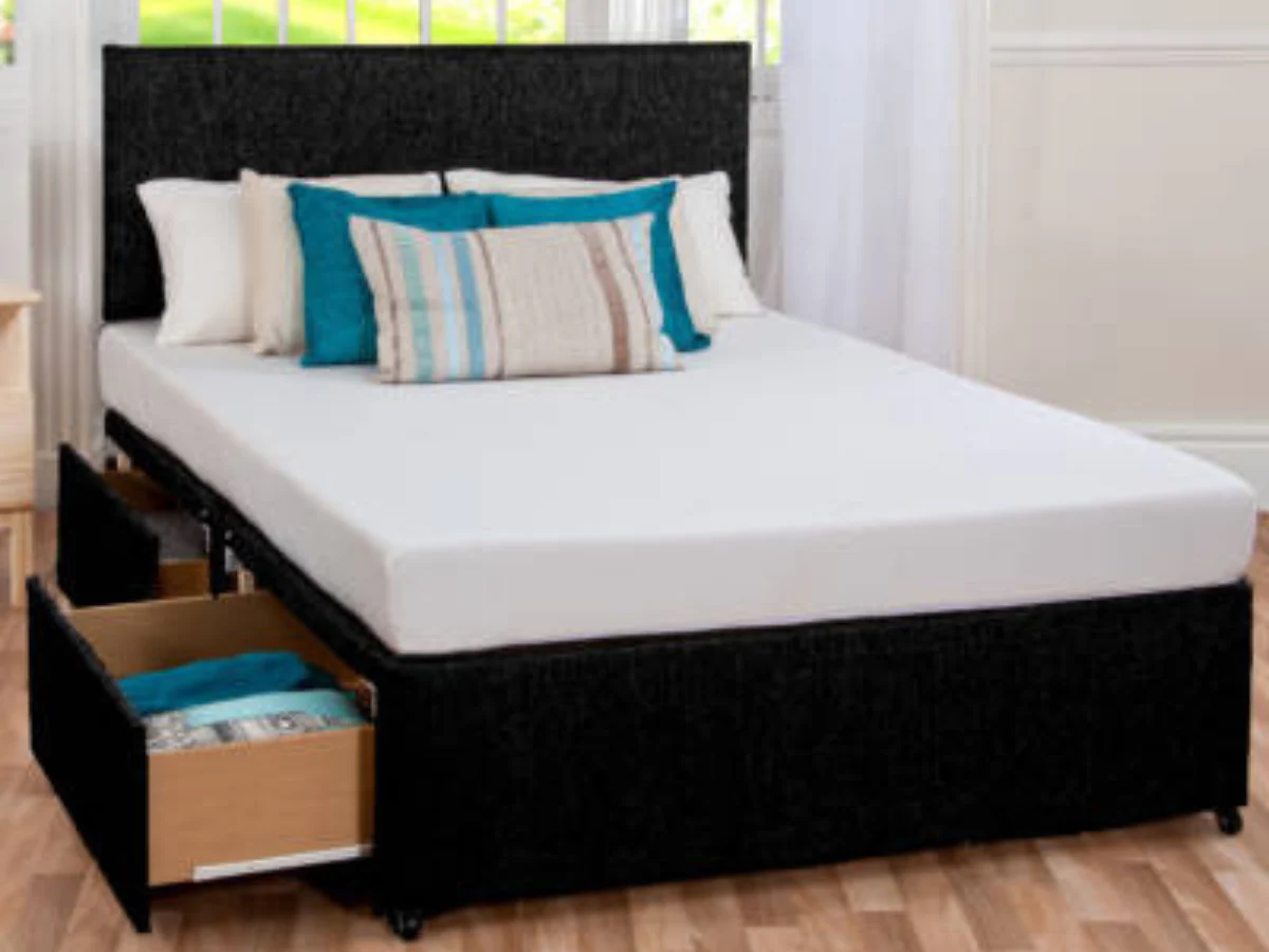 Divan Bed Set with Memory Touch Mattress and Headboard - Image 5