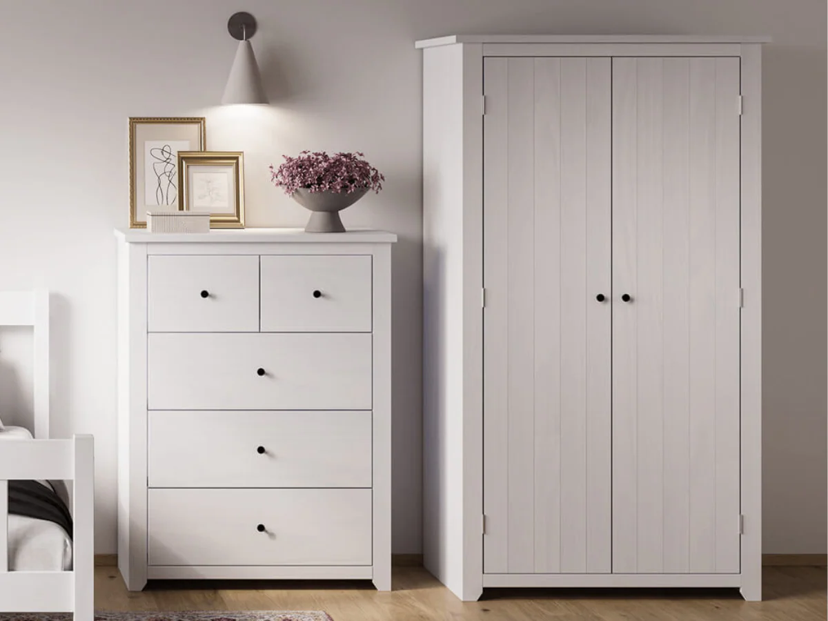 Havana 2 Door Wardrobe with Shelf - Image 4