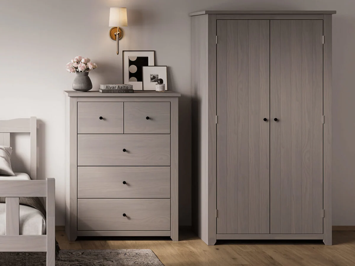 Havana 2 Door Wardrobe with Shelf - Image 6