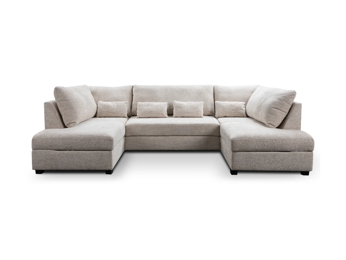 Meridian Enzo Sofa Bed U Shaped with Storage - Image 15