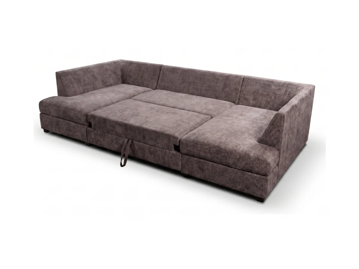 Meridian Enzo Sofa Bed U Shaped with Storage - Image 9