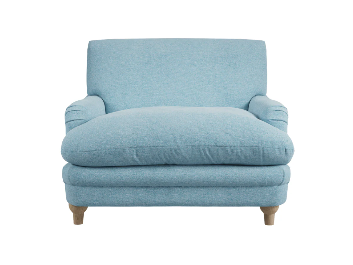 Plumpton Armchair in Duck Egg Blue Chenille - Image 3