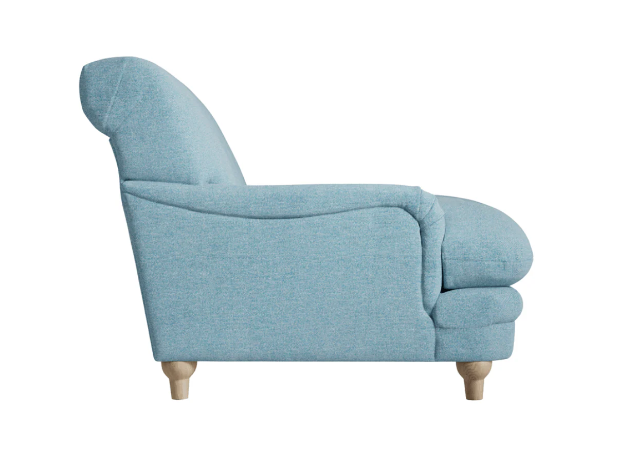 Plumpton Armchair in Duck Egg Blue Chenille - Image 5