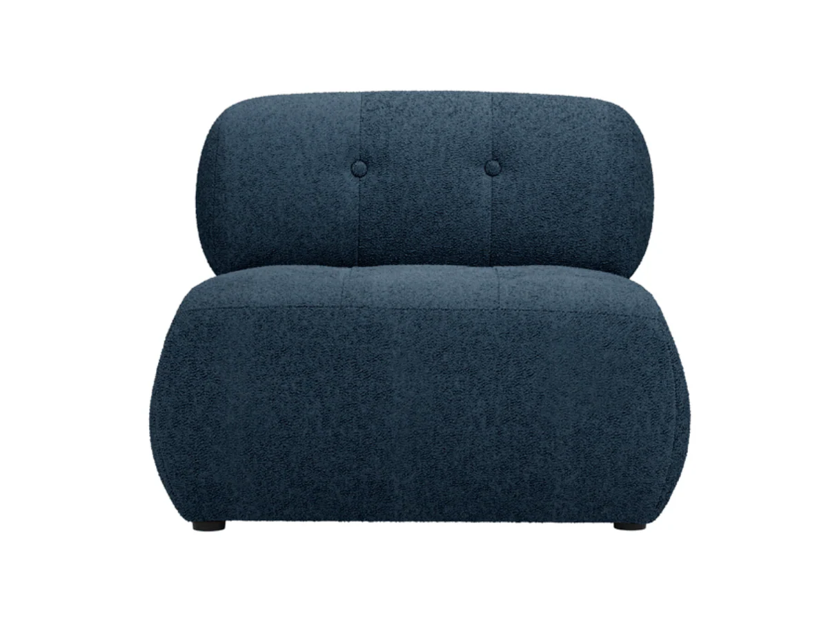 Reese Accent Armchair in Midnight Blue Boucle - Image 2