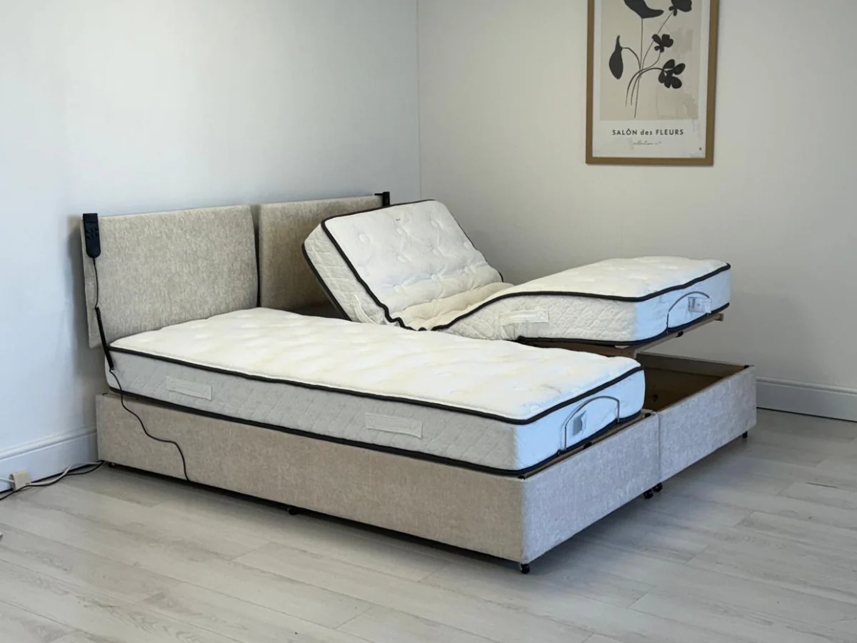 Restpocket Electric Adjustable Bed Chenille With Pocket Mattress and Headboard - Image 15