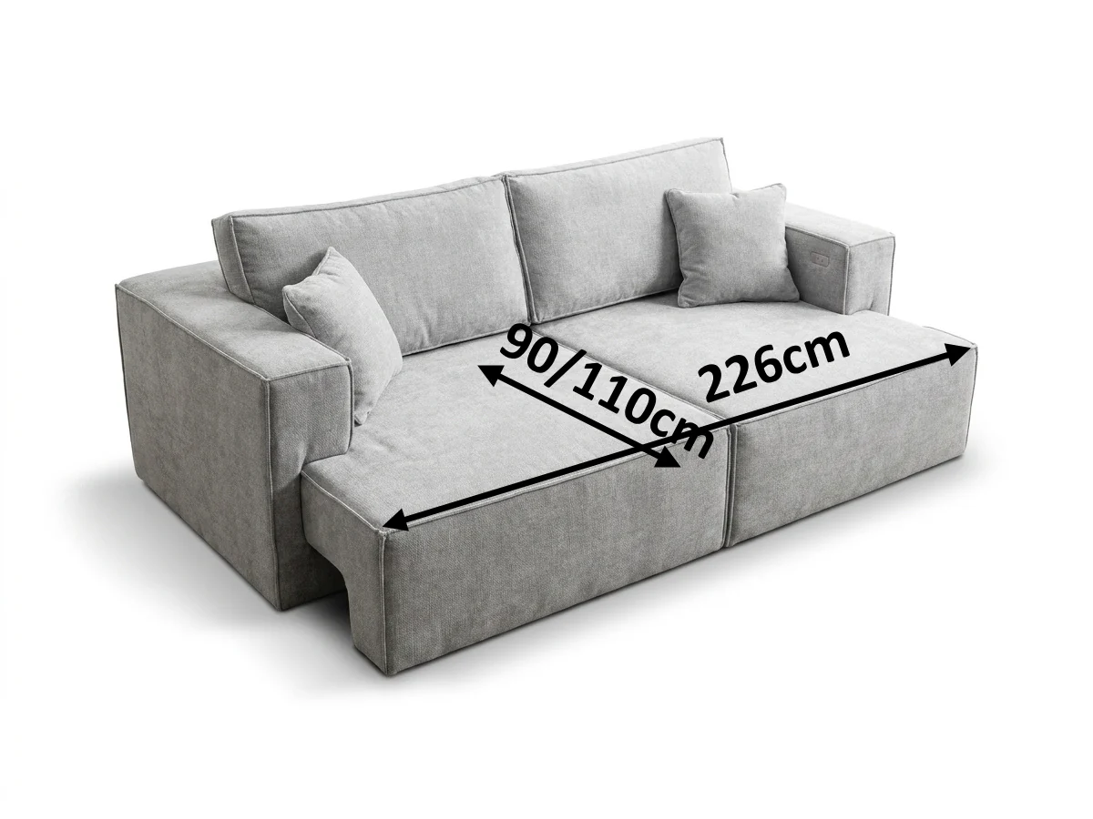 Serena Electric Sofa Bed Boston Fabric - Image 14