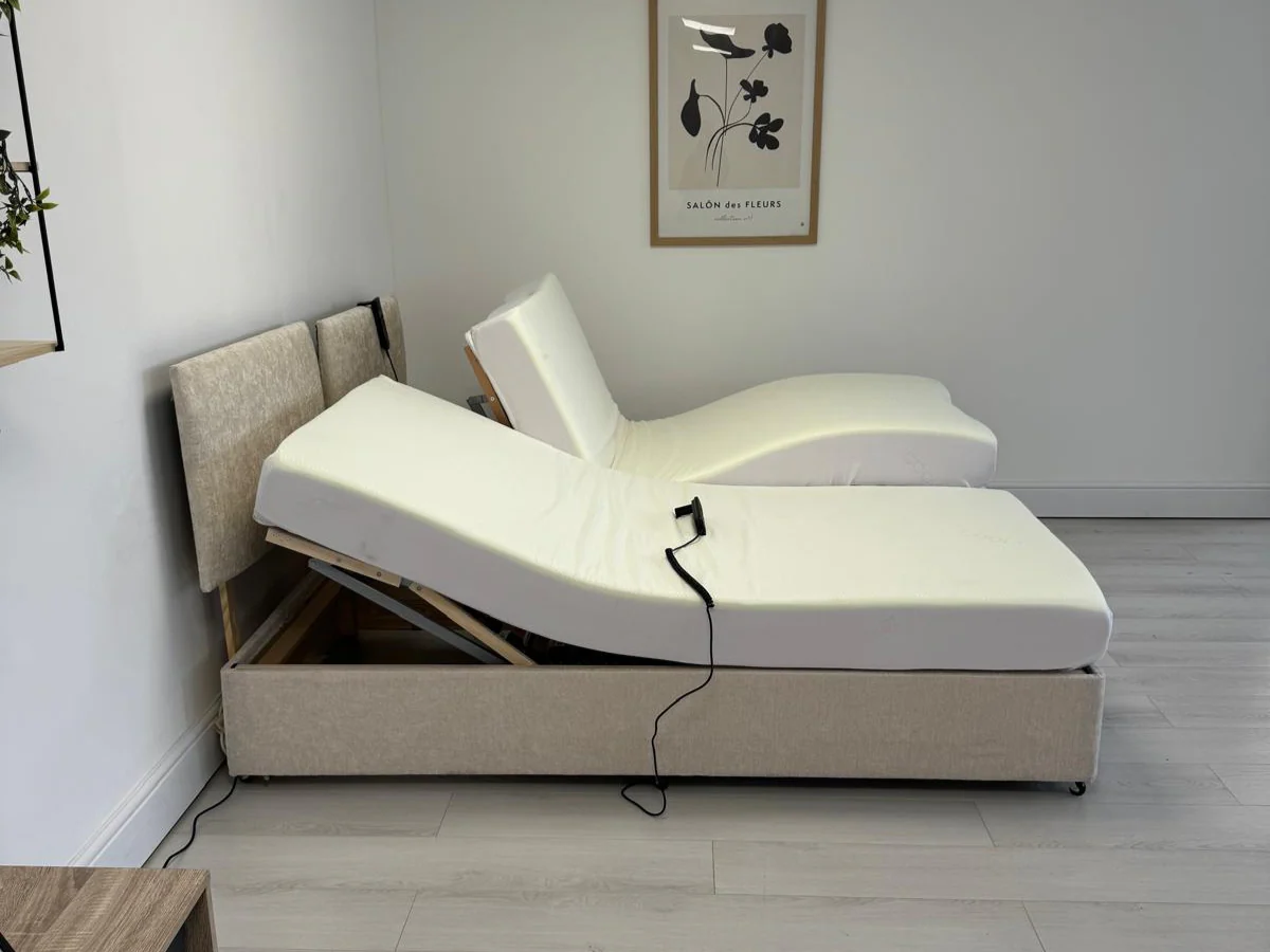 Sleepcomfort Heavy Duty Electric Adjustable Bed with Memory Mattress and Headboard User Weight up to 25 Stone - Image 9