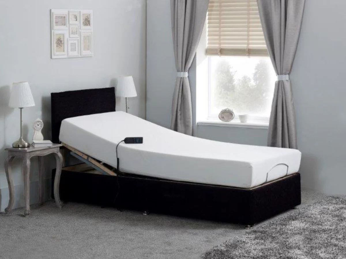 Sleepfresh Adjustable Electric Bed Chenille With Gel Cool Pocket Mattress and Headboard - Image 6