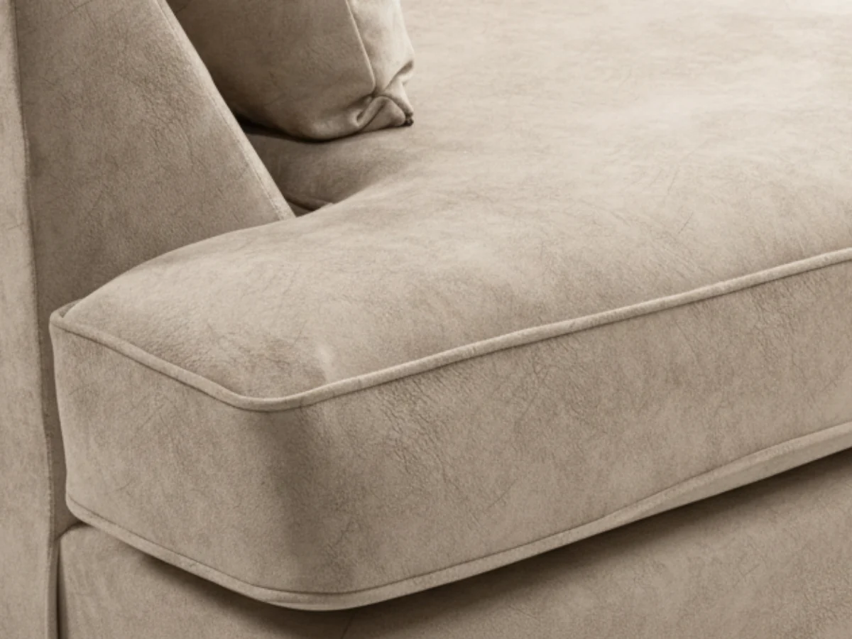 Soho Cream Small U Shaped Sofa in Dapple Fabric - Image 3