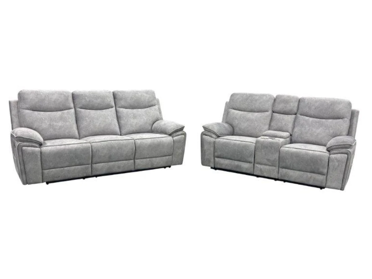 Toronto Grey 3+2 Electric Recliner Sofa Set