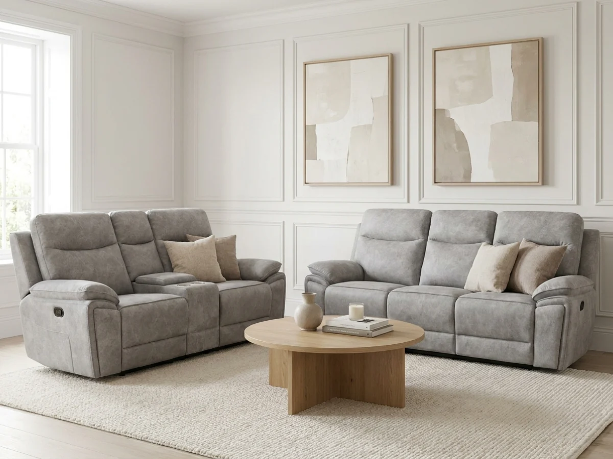 Toronto Grey 3+2 Electric Recliner Sofa Set - Image 7