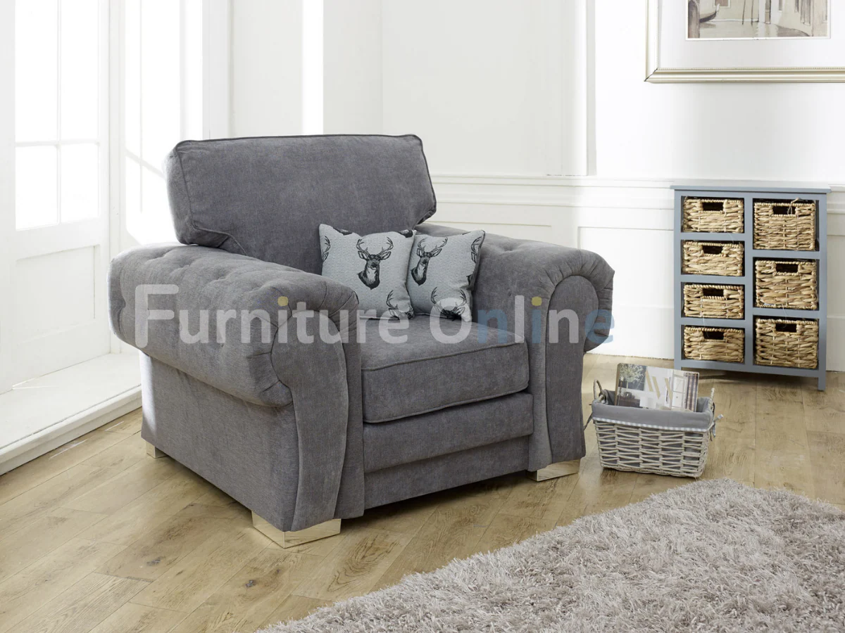 Vegas Armchair Grey - Image 5