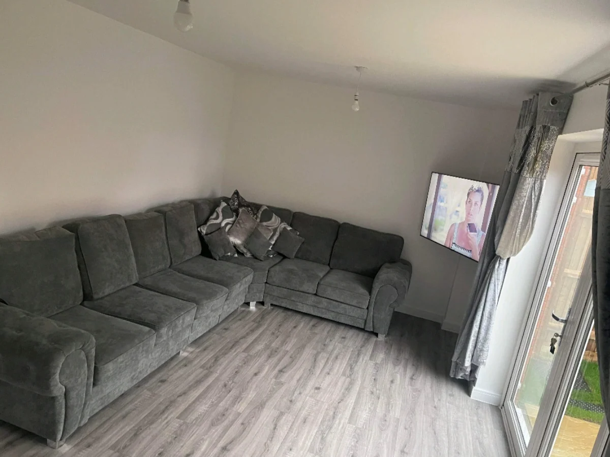 Vegas Corner Sofa 7 Seater Universal  Full Back Grey - Image 3