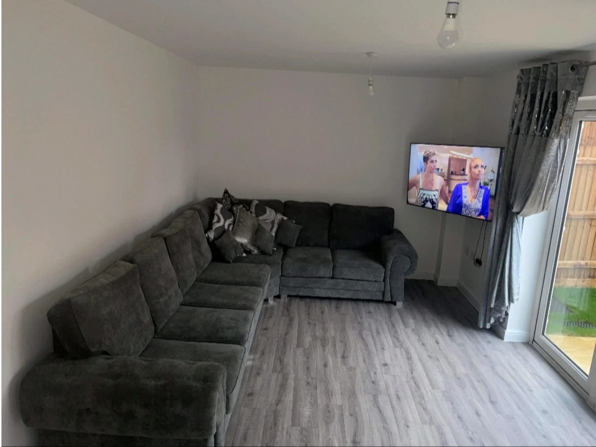 Vegas Corner Sofa 7 Seater Universal  Full Back Grey - Image 6