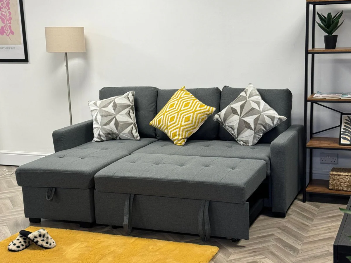 Veronica Pull Out Sofa Bed with Storage Universal Left and Right Hand - Image 11